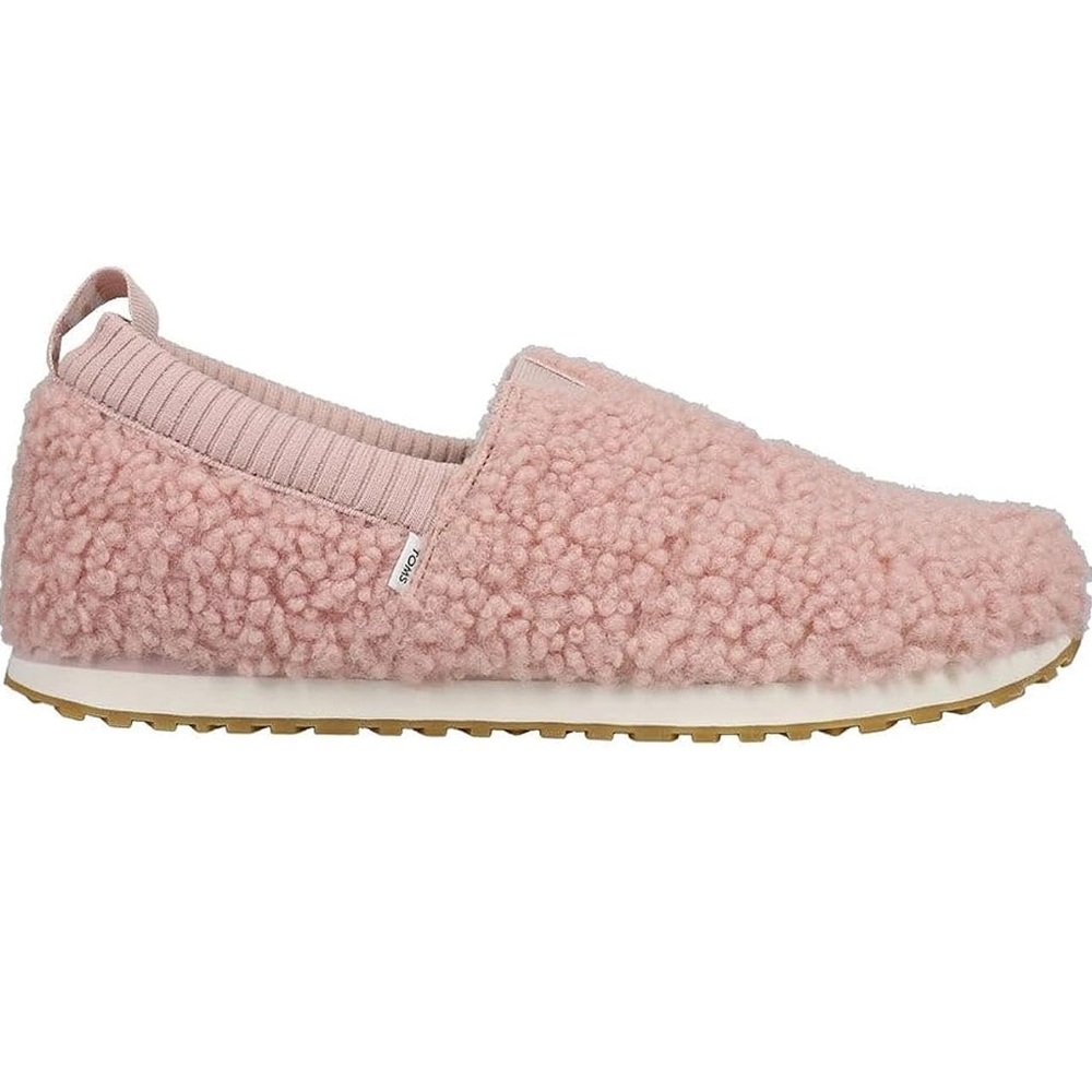 Toms Alpargata Resident Sepia Rose Faux Shearling 11